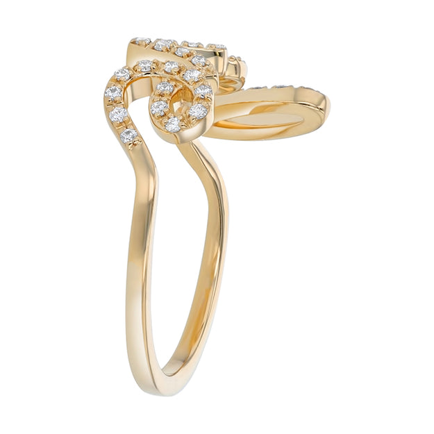 Diamond Love Ring - 14K Gold | VS Clarity Lab Grown Diamonds