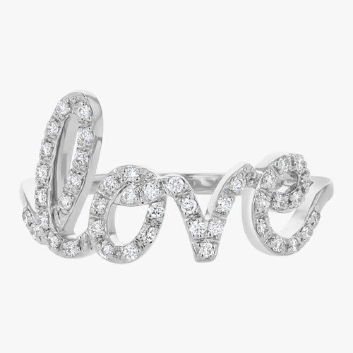 Diamond Love Ring - 14K Gold | VS Clarity Lab Grown Diamonds