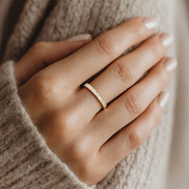 Eternity Baguette in Channel Setting - 18K Gold | VS Clarity