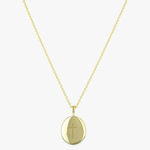 Solid Gold Cross Pendant