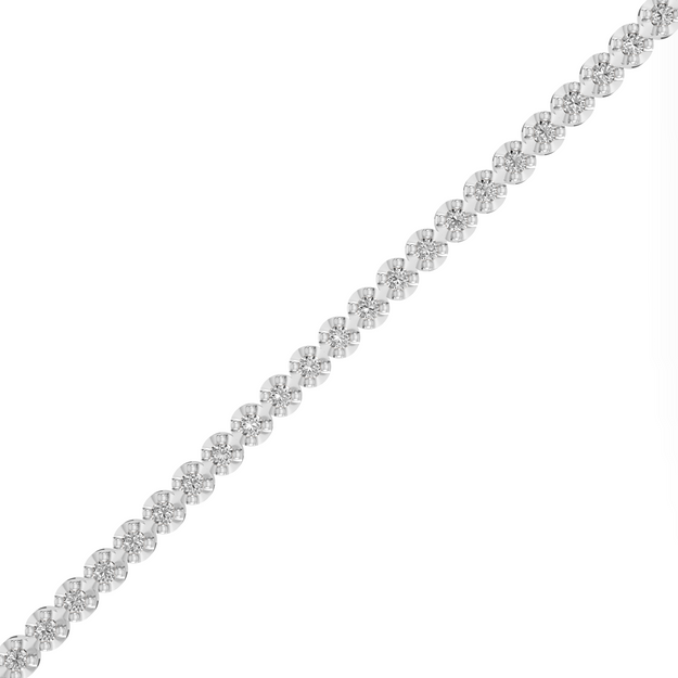 1 Carat Diamonds Tennis Bracelet - Sterling Silver | VS Clarity Lab Grown Diamonds