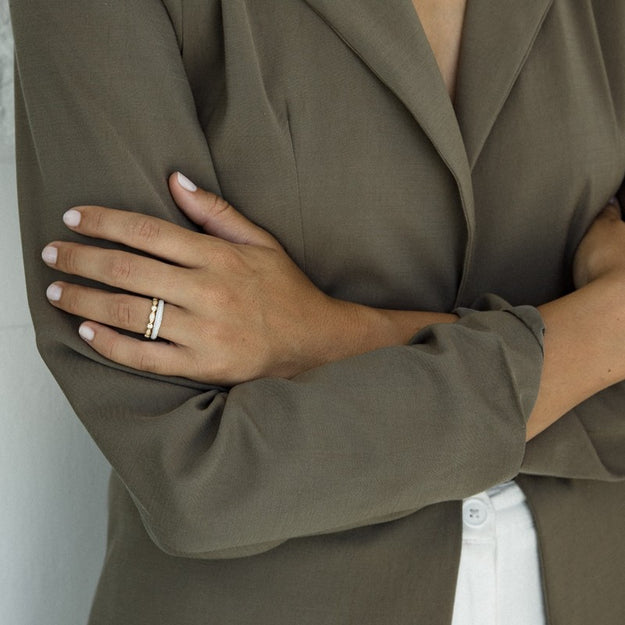 Vintage 14K 18K gold VS clarity diamond