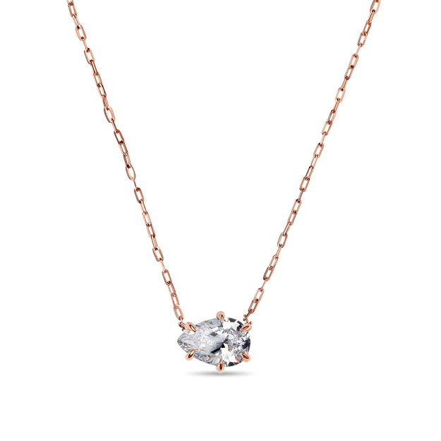 Pear Cut Diamond Solitaire Pendant quality stone 18K gold Rose White Yellow Platinum