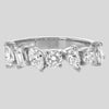 Half Eternity Multi Shape Diamond Ring - 18K Gold | VS Clarity Natural Diamonds