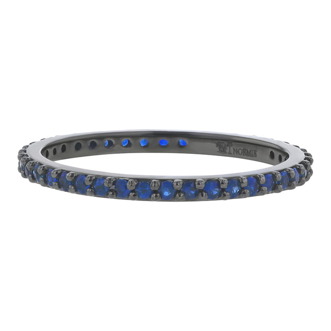 Sapphire Eternity Band Ring - 18K Gold