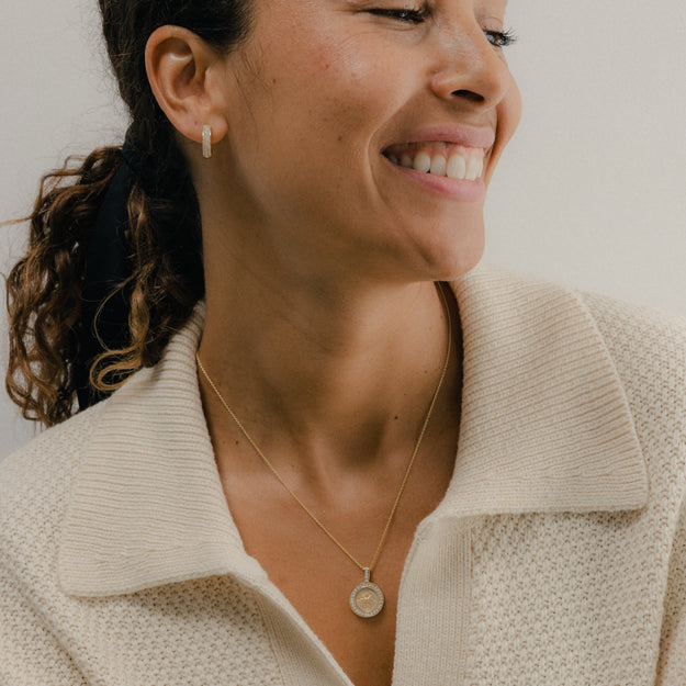 Compass Pendant Necklace - Lab Grown Diamonds | VS Clarity