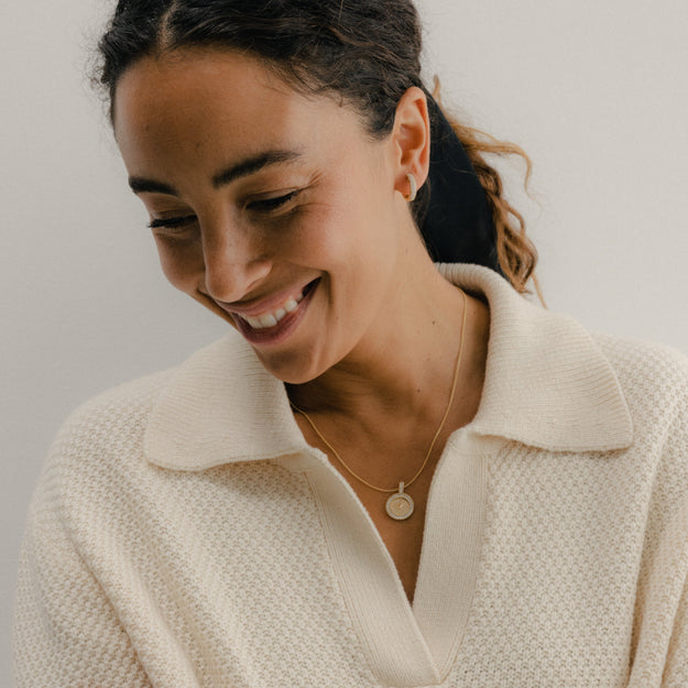 Compass Pendant Necklace - Lab Grown Diamonds | VS Clarity