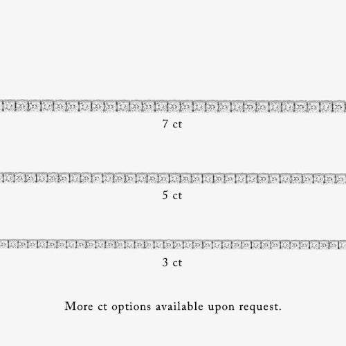 3 Carat Diamond Tennis Bracelet VS quality diamond round stone 14K 18K white gold
