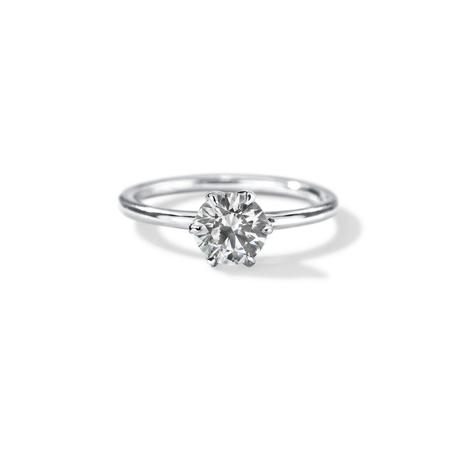18K Gold Chispa Sparkle Diamond Engagement Ring