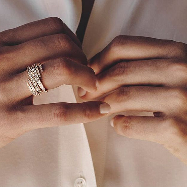 VS quality diamonds 14K 18K Gold