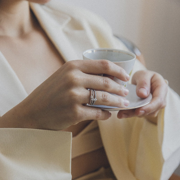 VS quality diamonds 14K 18K Gold