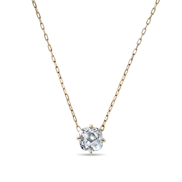 Cushion cut diamond pendant necklace on sale