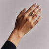 0.20 Carat Diamond Half Eternity Ring - 18K Gold | VS Clarity