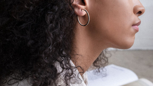 Diamond Hoop Earrings - 18K Gold | VS Clarity