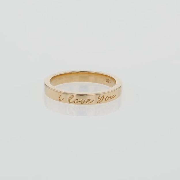 18 Karat Yellow Gold City Ring Noemie