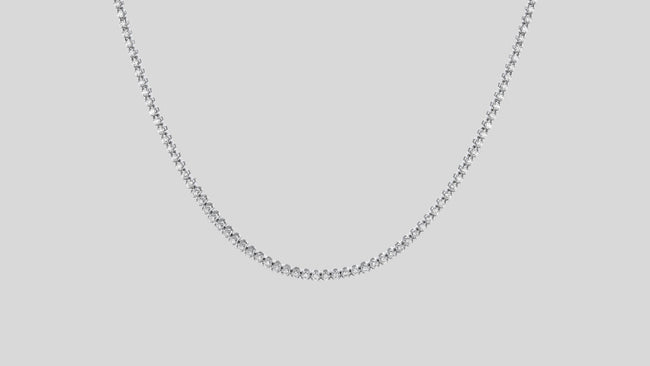 5 Carat Lab Grown Diamond Tennis Necklace