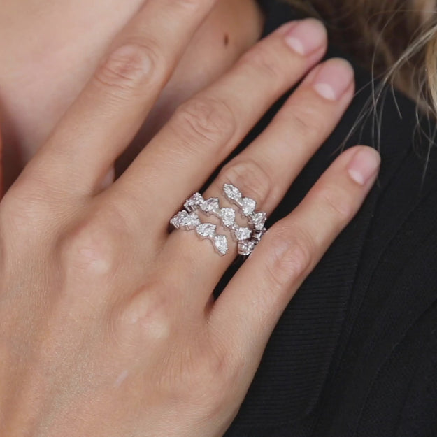 Spiral engagement ring hotsell