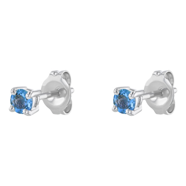 Aquamarine Studs - 18K Gold