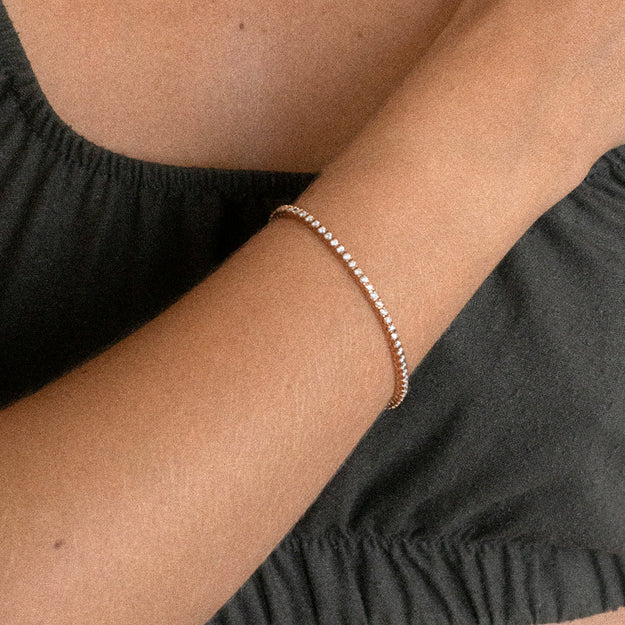 Real Diamond Tennis Bracelet - Alexis Jae Jewelry