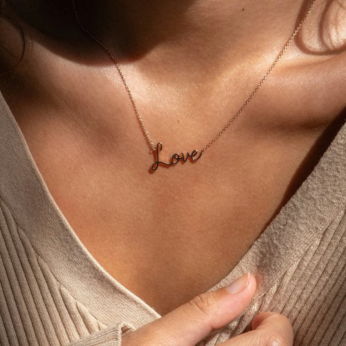 Custom Name Necklace - 18K Gold | VS Clarity | Noémie