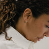 Huggies with Round and Pear Diamonds - Lab Grown Diamonds | VS Clarity