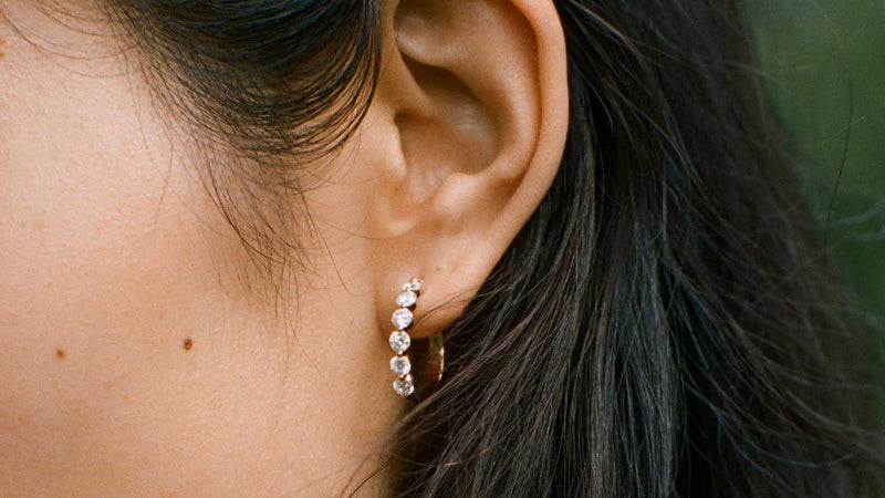 14K gold, lab-grown diamonds