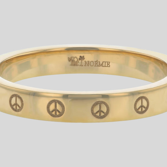 Personalized Symbol Solid Gold Ring - 18K Gold