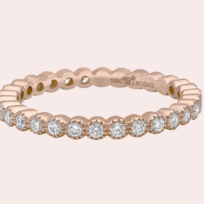 18K Gold Bezel Diamond Ring