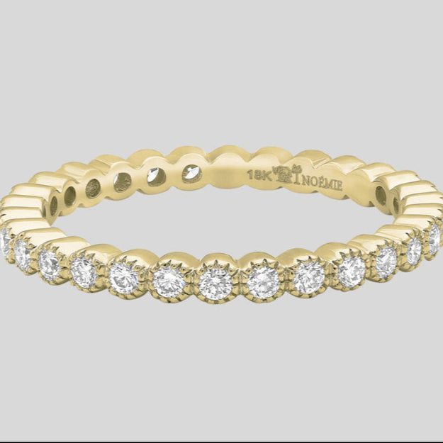 The Bezel Diamond Ring VS quality stone 14K 18K gold black rose white yellow platinum