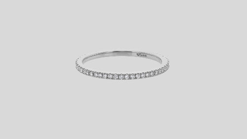 18K Gold Eternity Petite Diamond Band Ring