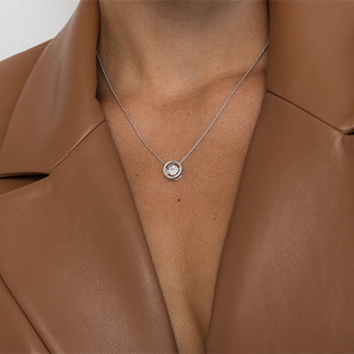 Rumba Dancing Diamond Necklace
