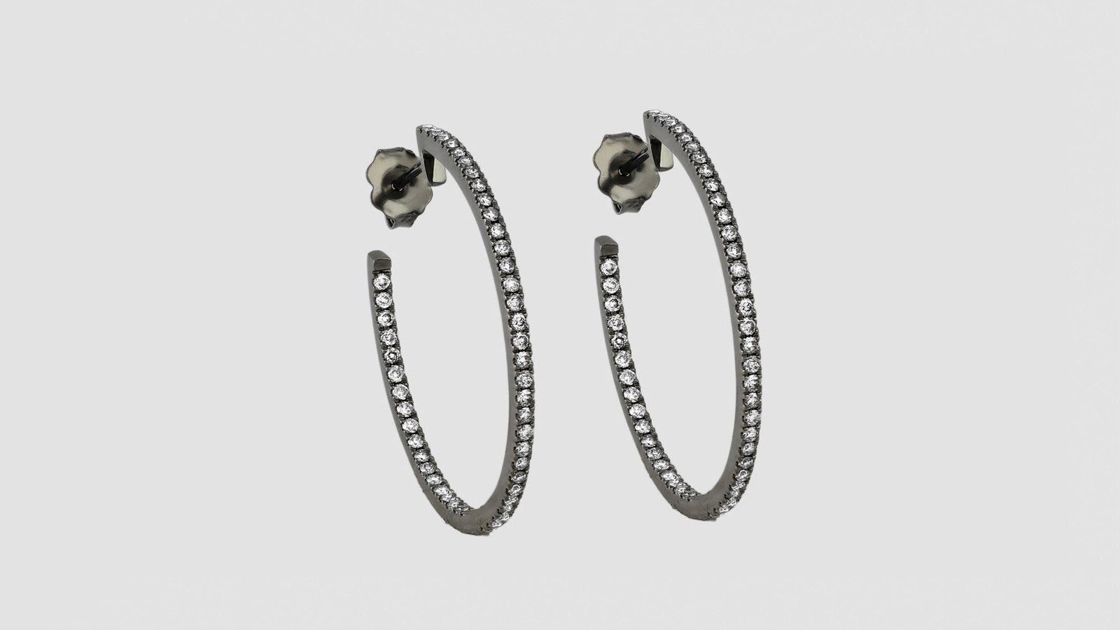 Flower Diamond Stud Earrings with 0.50 Carats