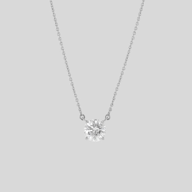 Buy GIA Certified 1ct Diamond Solitaire Pendant Necklace 14k White Gold G  VS1 18in Online in India - Etsy