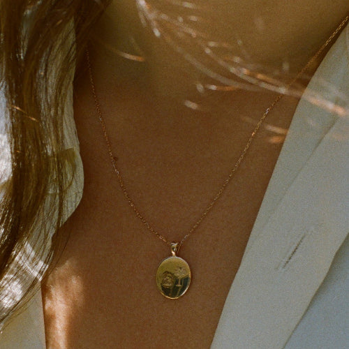 18K Gold Noemie Medallion