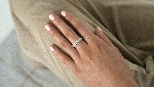 Baguette Eternity Diamond Ring No mie