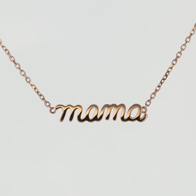 Mama Necklace Gifts for Mom Rose Gold Diamond Cut Cubic Zircon Mama Pendant  Necklaces Wholesale - China 925 Sterling Silver and Pendants Decoration  price | Made-in-China.com